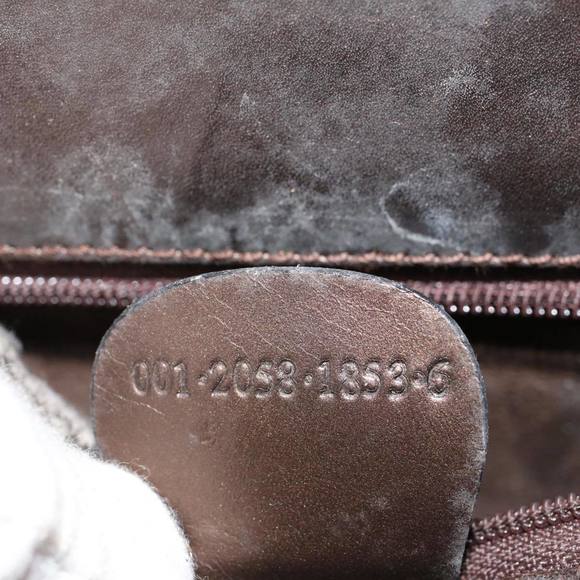 GUCCI Hand Bag Leather 2way Brown 001 2058 1853 6 Auth ac2382 - Picture 12 of 16